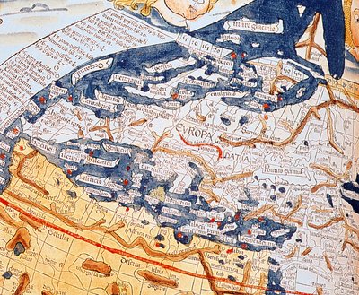 Map of Central Europe (detail) by Ptolemy